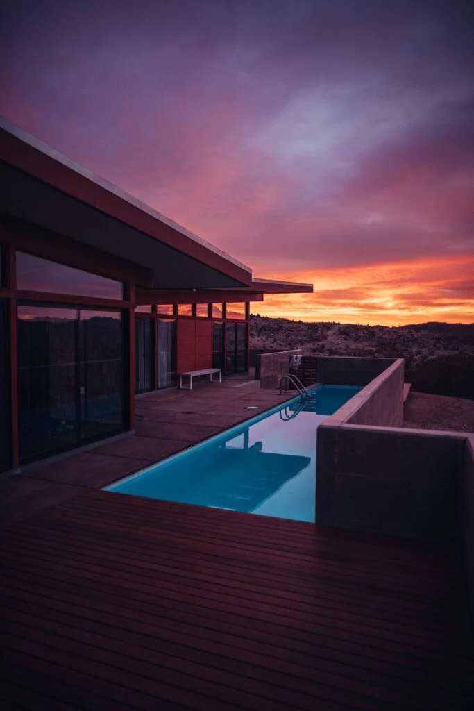 Aesthetic Sunset Pool